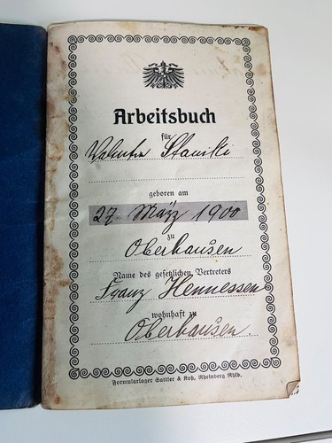 Arbeitsbuch 1914 oberhausen - arbeitsbuch,