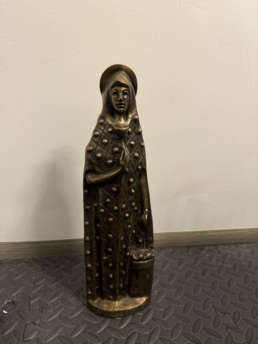 Heilige barbara bronzefigur - barbara, /