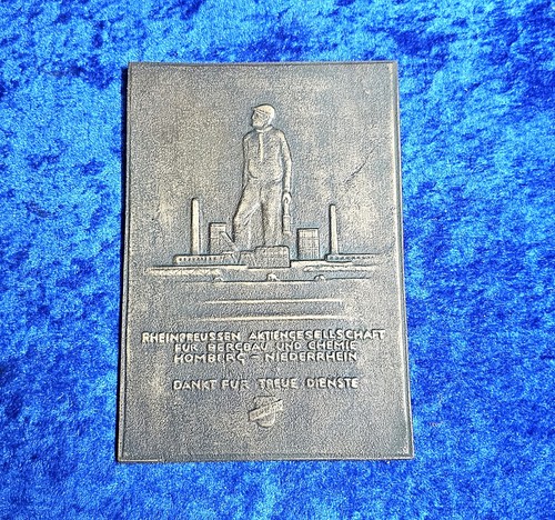 Bergbau alte bronzetafel - bergbau,