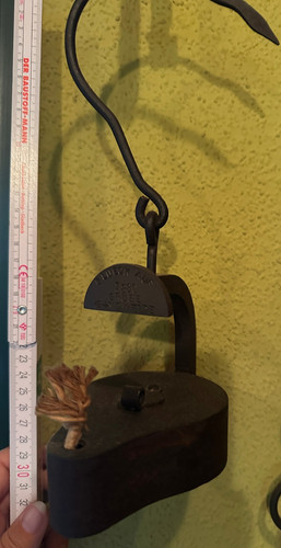 Antike grubenlampe frosch - antike,