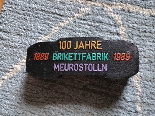 Zierbrikett 100 jahre - zierbrikett,