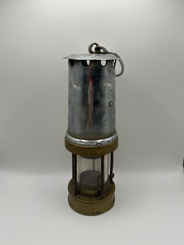 Antike benzinsicherheitslampe - antike,