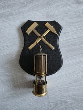 Grubenlampe mit Wappen aus